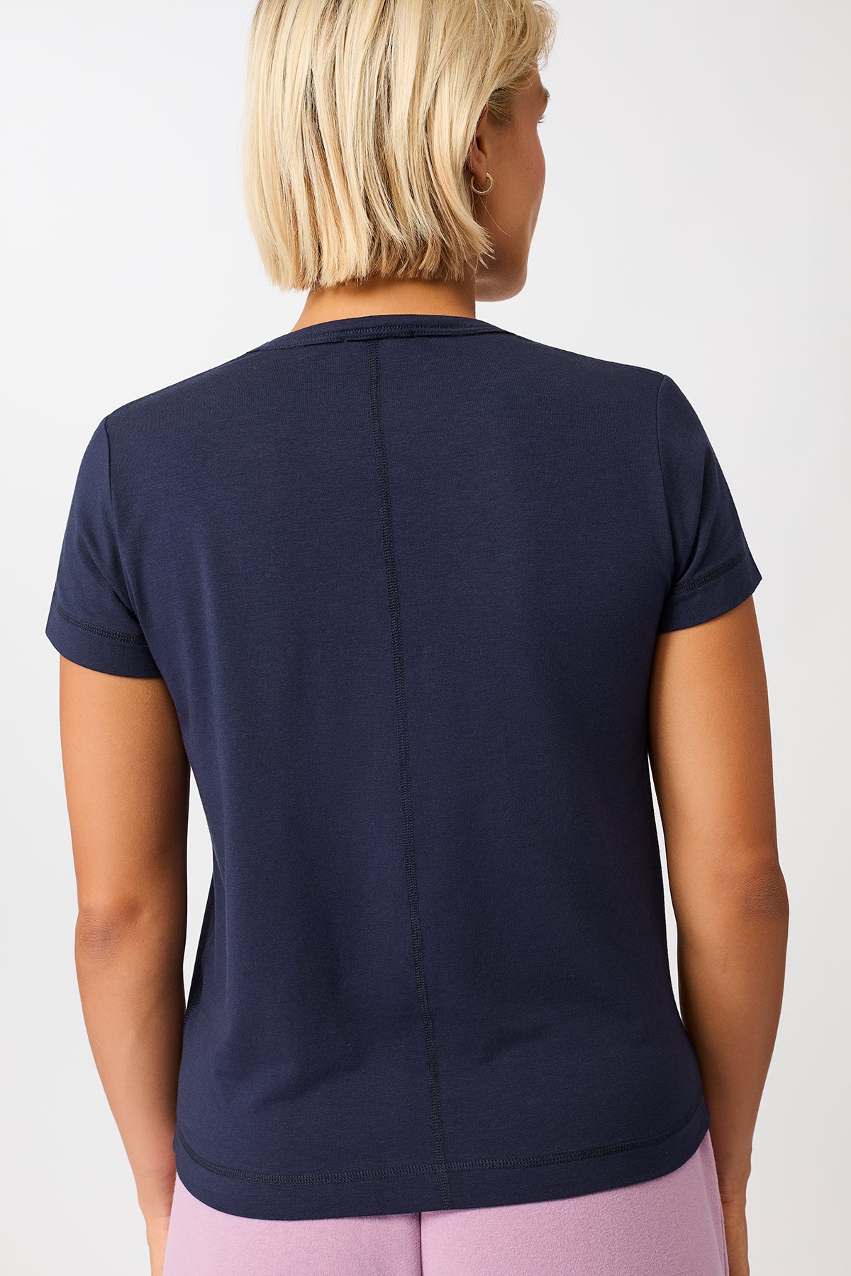 Mandala Fitness Shirt Blau Rückseite - Rest & Recovery Tee