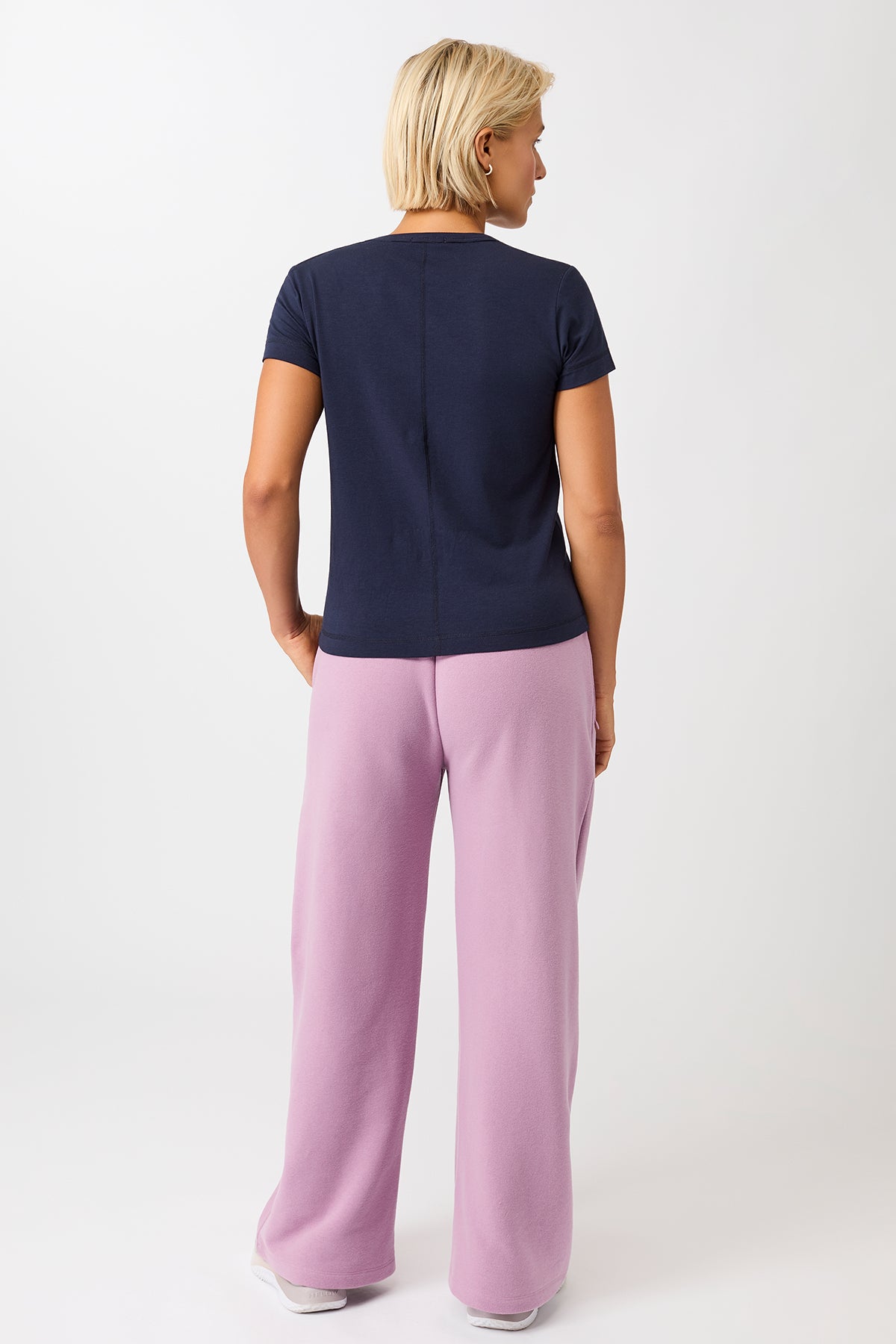 Mandala Fitness Shirt Blau Outfit Rückseite - Rest & Recovery Tee