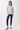 Mandala Trainings Shirt Blau Outfit Front - The New V-Neck