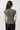 Mandala Fitness Shirt Grau Rückseite - Slim Fit Ribbed Tee