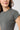 Mandala Fitness Shirt Grau Detail - Slim Fit Ribbed Tee