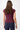 Mandala Fitness Shirt Rot Rückseite - Slim Fit Ribbed Tee