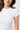 Mandala Fitness Shirt Weiss Detail - Slim Fit Ribbed Tee