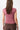 Mandala Sport Shirt Rosa Rückseite - Slim Fit T-Shirt