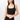 Mandala Sport Bra Schwarz Front - Ultra Light Bra
