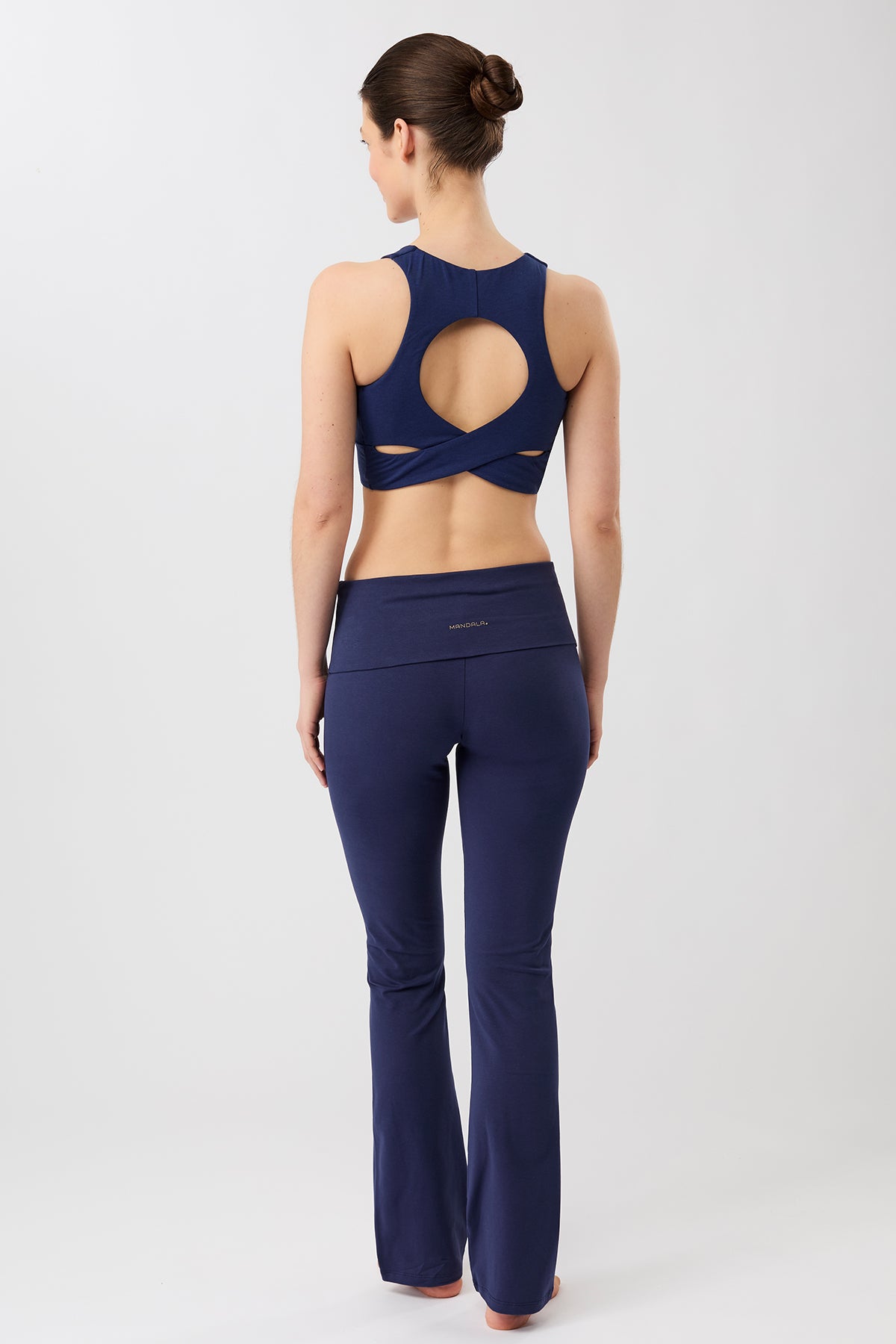 Mandala Fitness Blau Outfit Rückseite - Wellness Bra