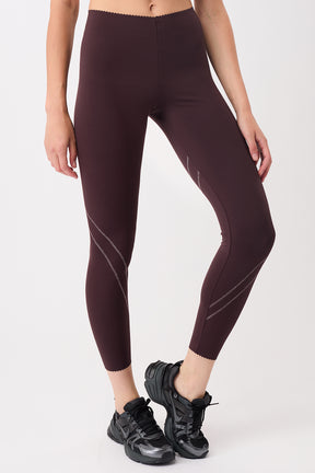 Mandala Sport Pant Braun Front - High Waist Surf Leggings