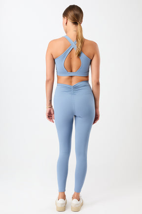 Mandala Fitness Legging Blau Outfit Rückseite - On Point Legging