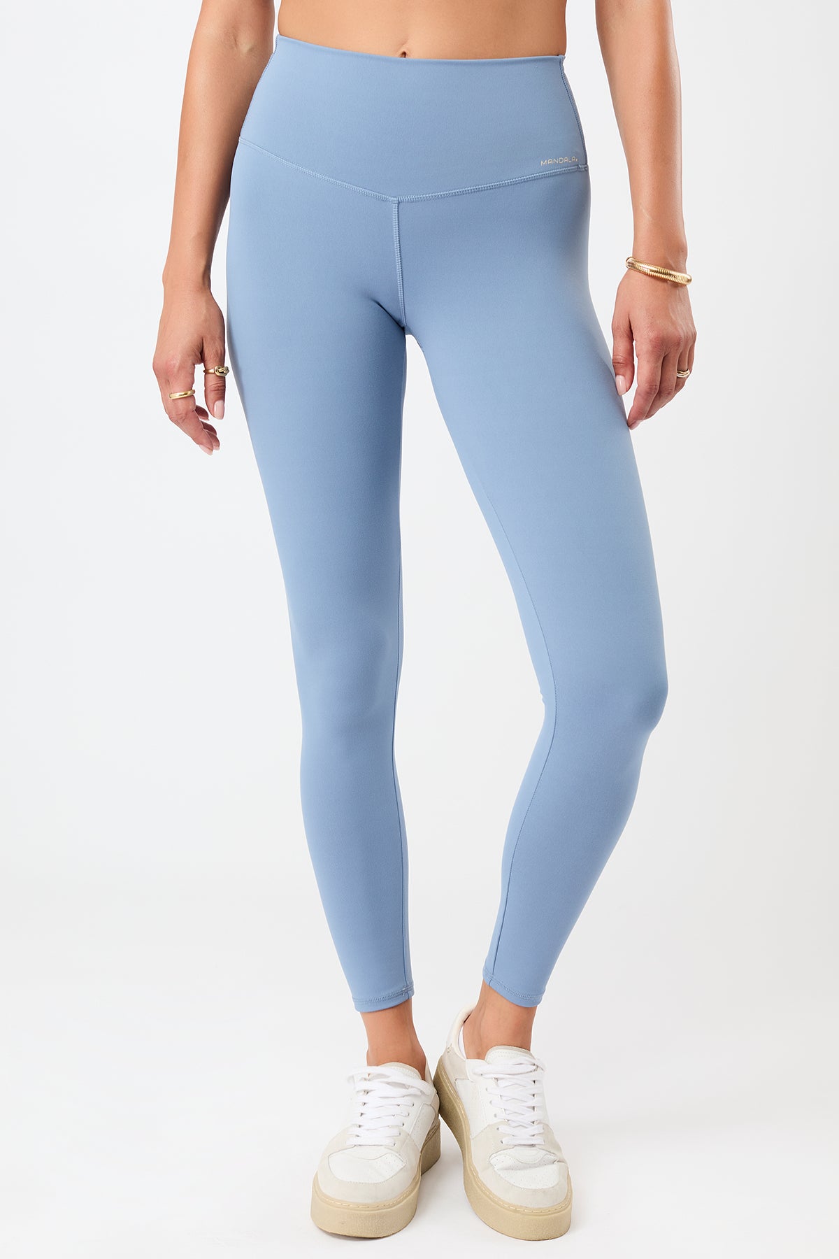 Mandala Fitness Legging Blau Front - On Point Legging