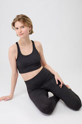 Mandala Fitness BH gemustert Outfit Front - Monoprinted Bra