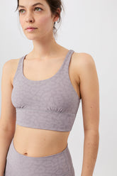 Mandala Fitness BH Leo-Muster Detail - Monoprinted Bra