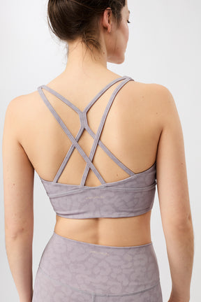 Mandala Fitness BH Leo-Muster Rückseite - Monoprinted Bra
