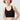 Mandala Sport Bra Schwarz Front - New Studio Bra