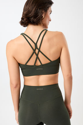 Mandala Fitness BH Grün Rückseite - New Studio Bra