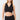 Mandala Fitness Bra Schwarz  Front-Pilates Bra