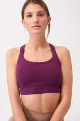 Mandala Fitness Bra Lila Front - Extra Support Bra