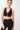 Mandala Trainings Bra Schwarz Front - Organic Cotton Bra