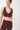 Mandala Trainings Bra Rot Front - Organic Cotton Bra