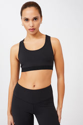 Mandala Sport Bra Schwarz Front - Sports Bra