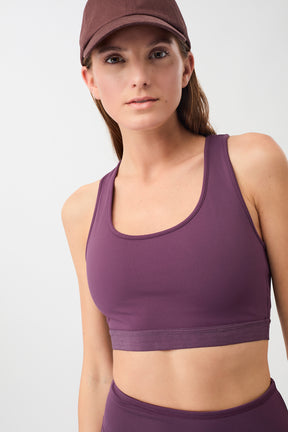 Mandala Sport Bra Lila Front - Sports Bra