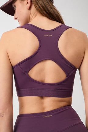 Mandala Sport Bra Lila Rückseite - Sports Bra