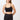 Mandala Black Sports Bra (Front) - Comfort Bra