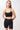 Mandala Black Sports Bra (Front) - Comfort Bra