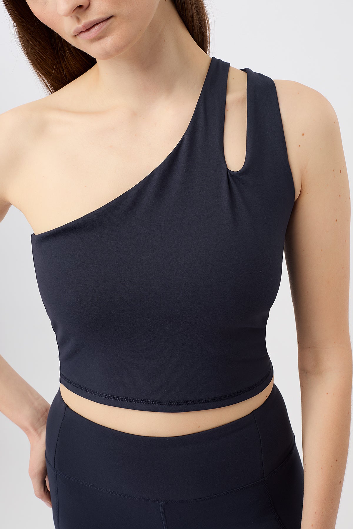 Black shoulderless top online