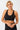 Mandala Trainings Bra Schwarz Front - Rib Bra 2.0
