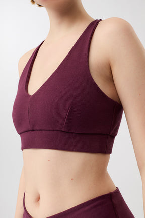 Mandala Trainings Bra Lila Detail - Rib Bra 2.0