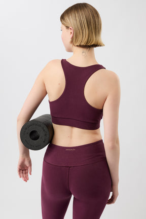 Mandala Trainings Bra Lila Rückseite - Rib Bra 2.0