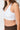 Mandala Trainings Bra Weiss Detail Seite - Rib Bra 2.0