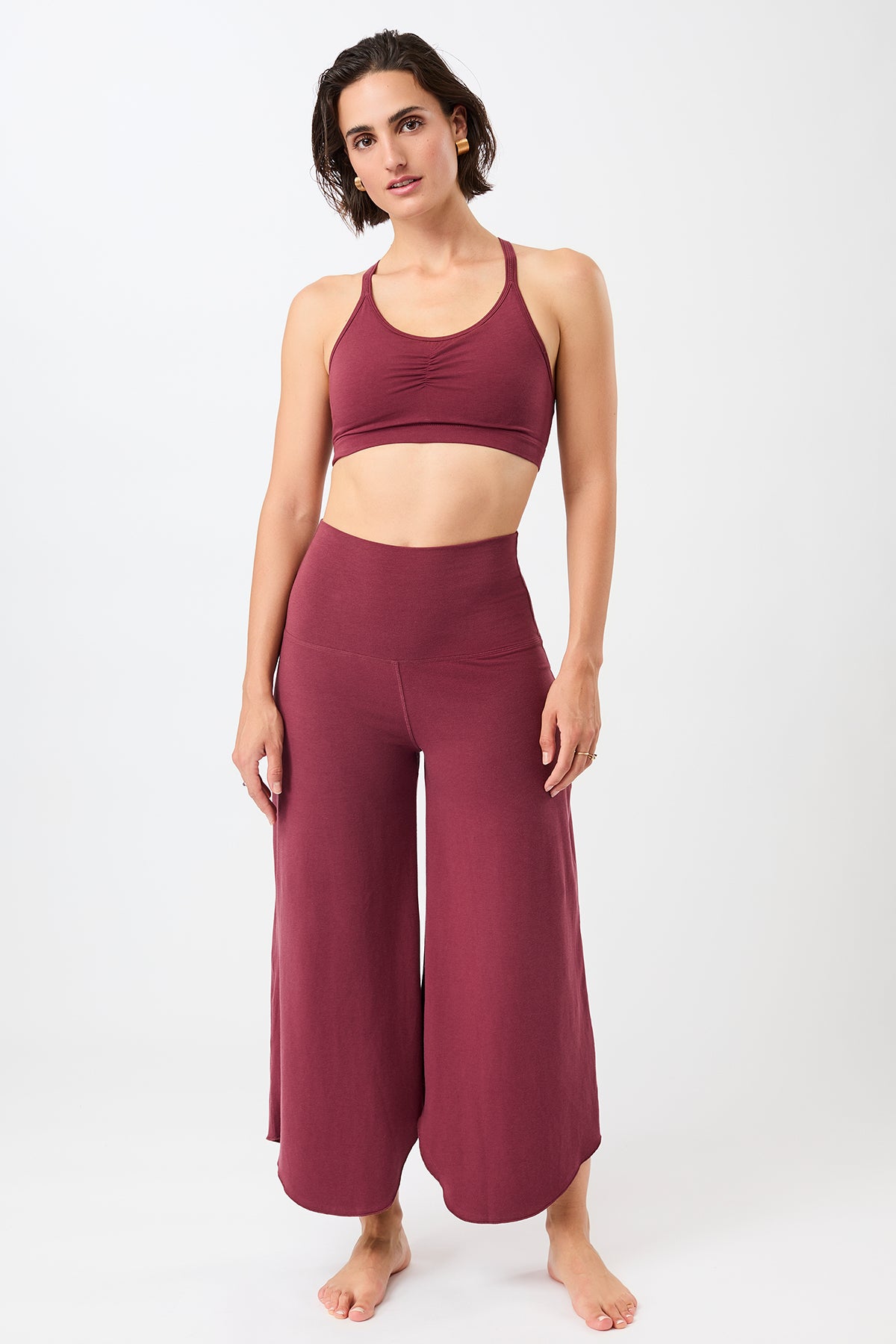 Mandala Sport Pant Rot Outfit Front - Tulip Pants