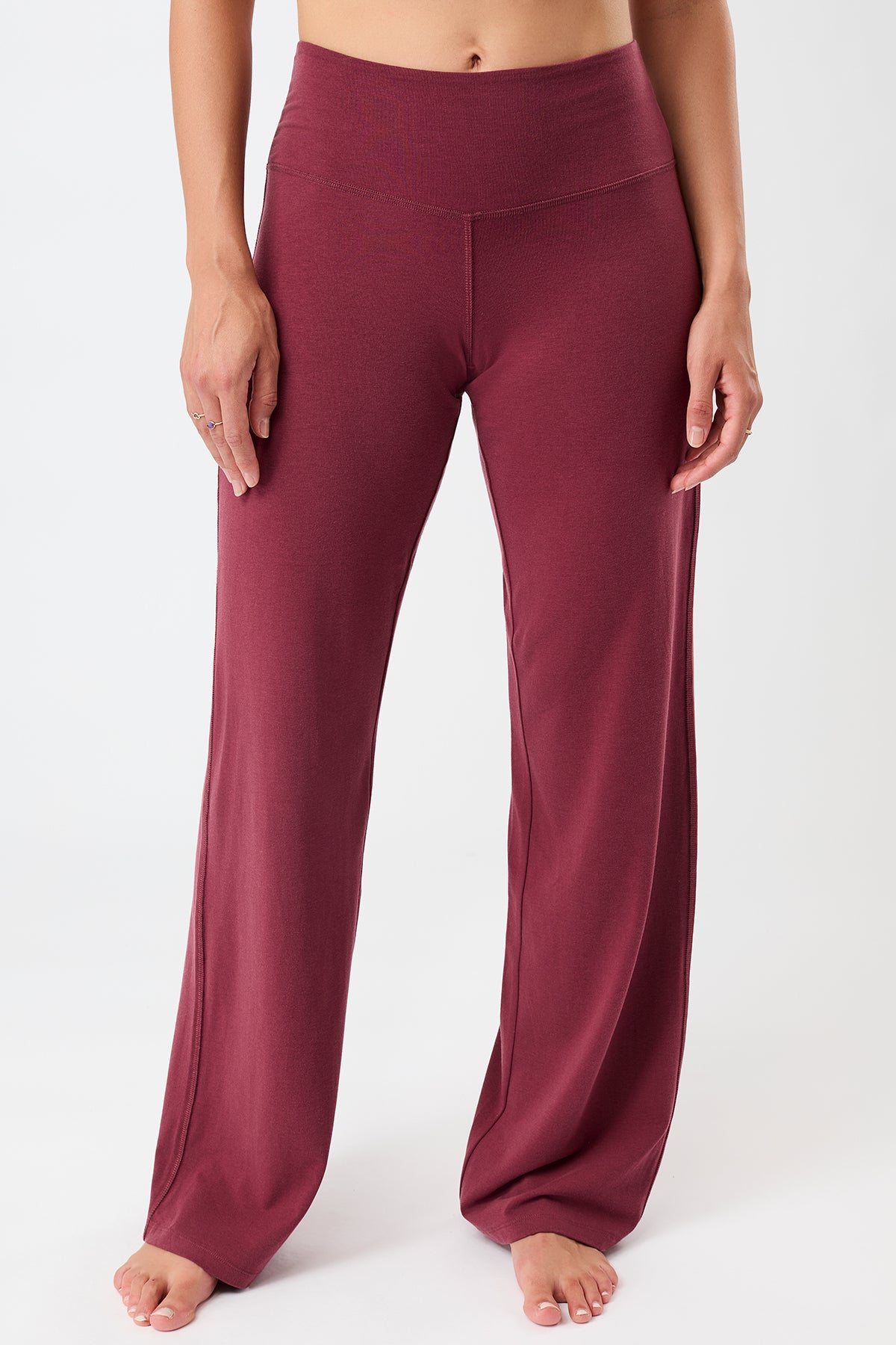 Mandala Fitness Hose Rot Front - Wide Leg Pants