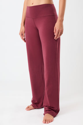 Mandala Fitness Hose Rot Front - Wide Leg Pants