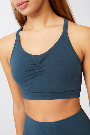 Mandala Trainings Bra Blau Detail Front - Infinity Bra