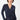 Mandala Sport Jacke Blau Front - Cozy Wool Wrap