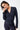 Mandala Sport Jacke Blau Front - Cozy Wool Wrap