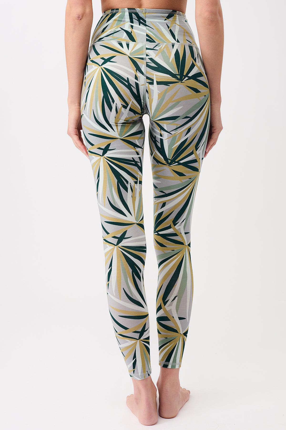 Mandala Trainings Pant Blumen Print Rückseite - Printed Leggings