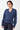 Mandala Sport Jacke Blau Front - Feel-Good Cardigan