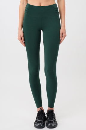 Mandala Sport Pant Grün Front - Barre Tight