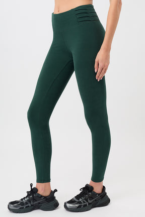 Mandala Sport Pant Grün Seite - Barre Tight