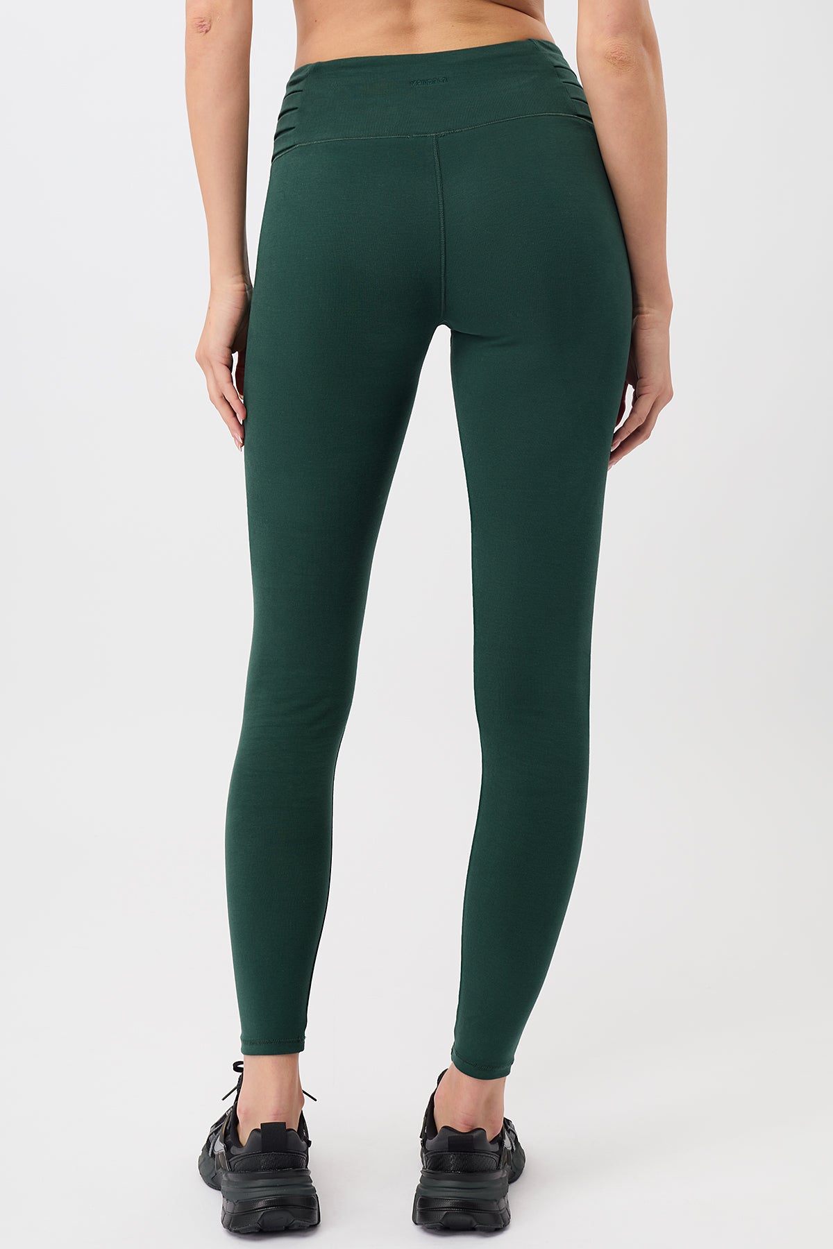 Mandala Sport Pant Grün Rückseite - Barre Tight