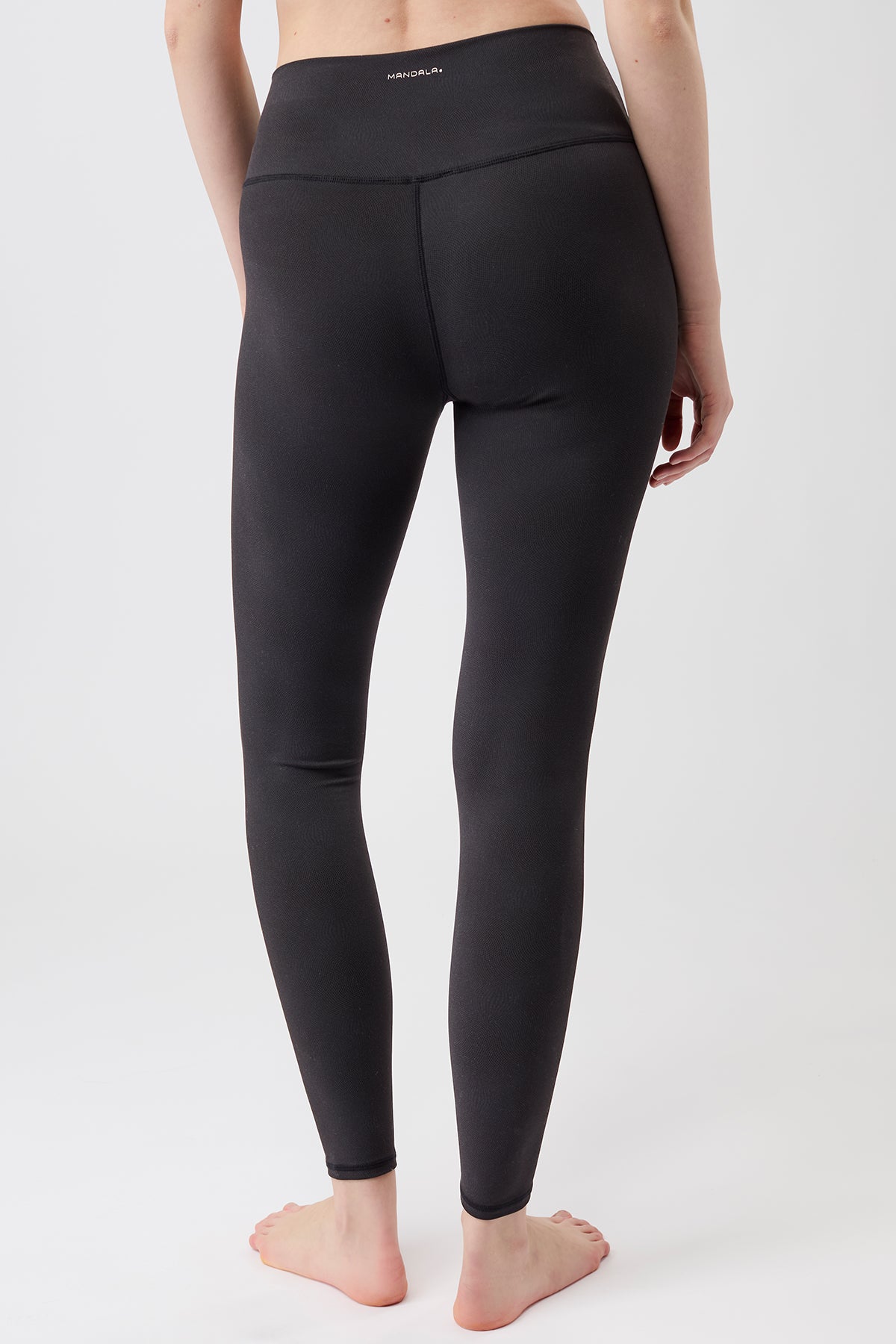 Mandala Fitness Legging gemustert Rückseite - Monoprinted Tights
