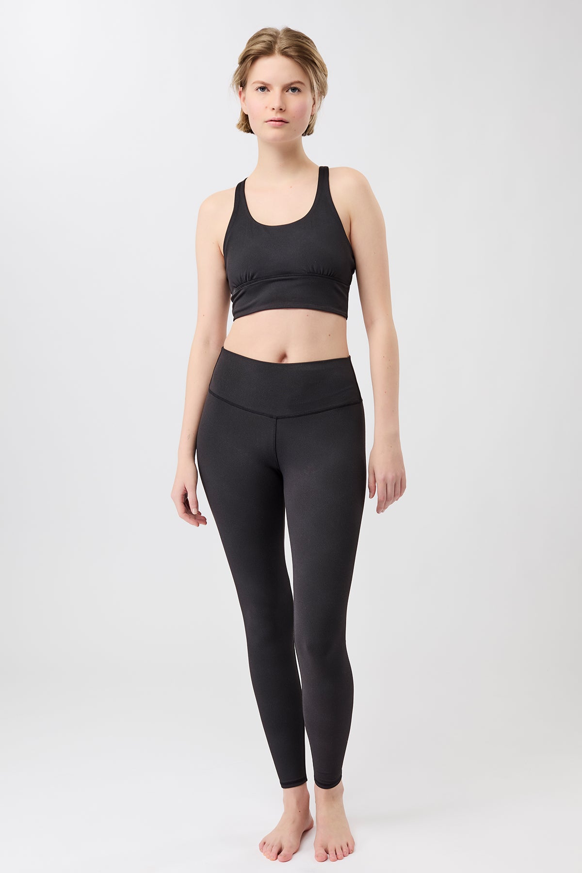 Mandala Fitness Legging gemustert Outfit Front - Monoprinted Tights