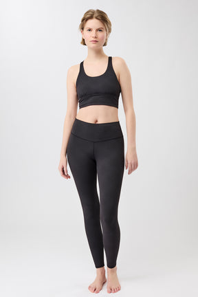 Mandala Fitness Legging gemustert Outfit Front - Monoprinted Tights