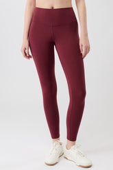 Mandala Sport Legging Rot Front - Best Loved Legging