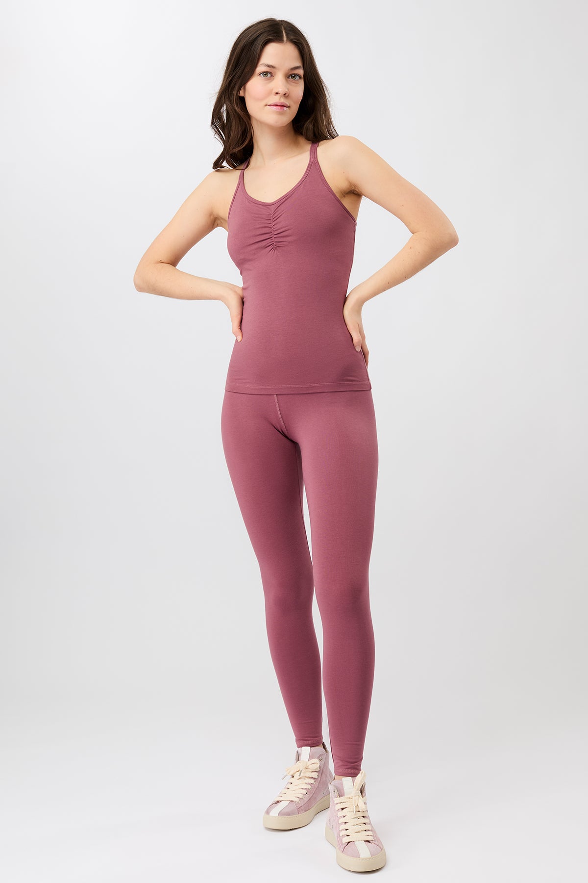 Mandala Sport Legging Rose Outfit Front - Best Loved Legging