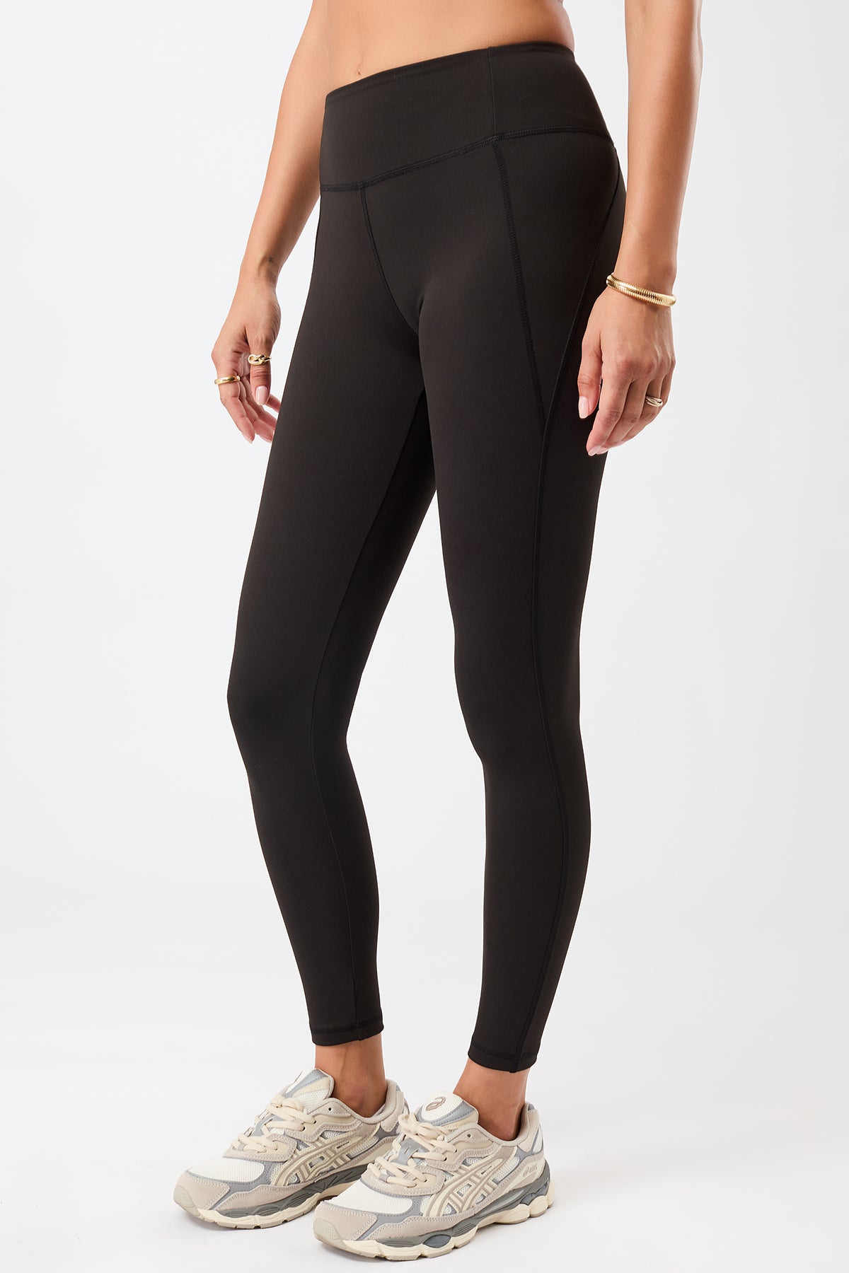 Mandala Active Legging Schwarz Seite - Limitless Legging