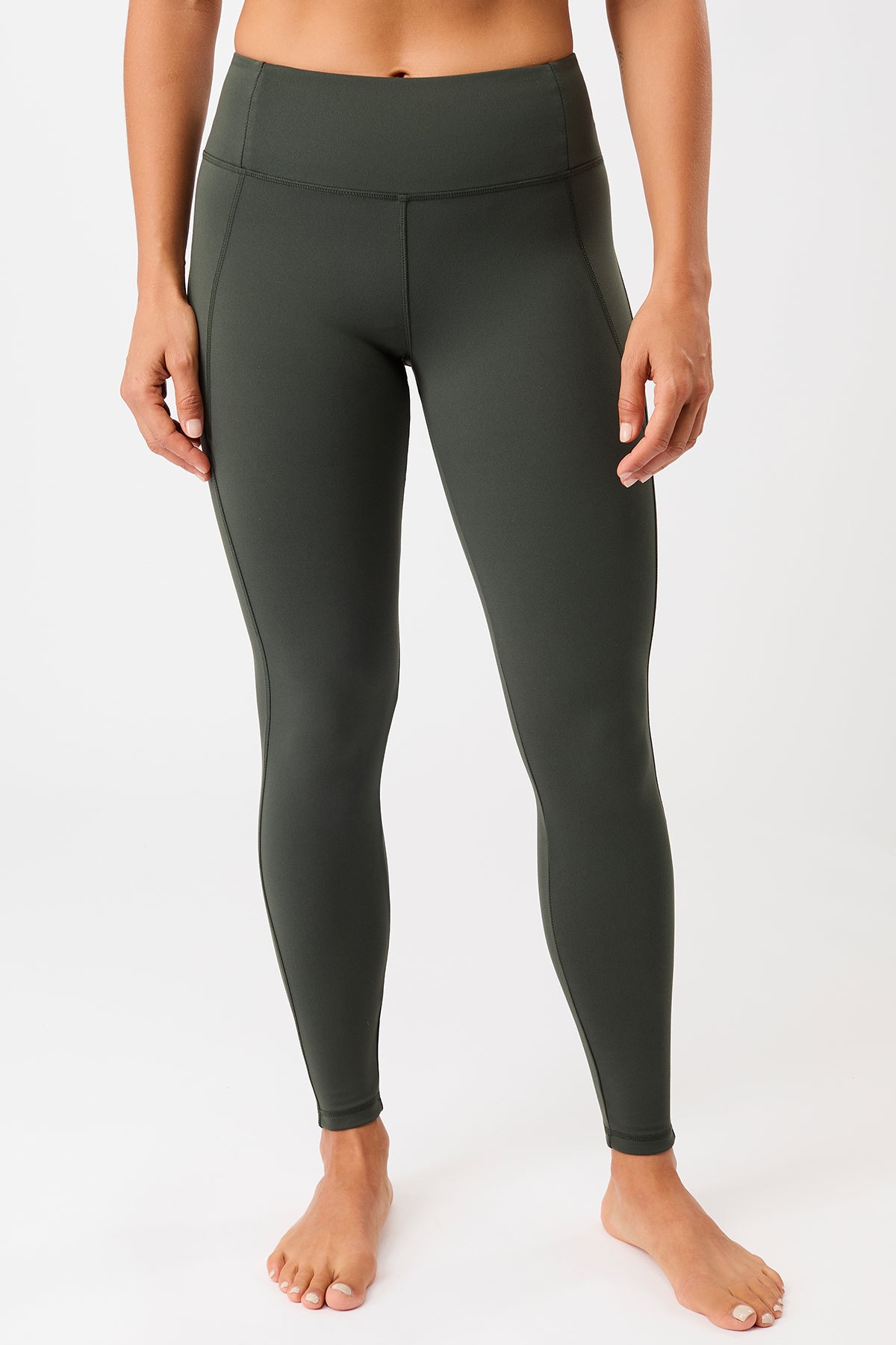 Mandala Active Legging Grün Front - Limitless Legging